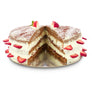 Chocolate Sponge Cake Cake with Strawberries and Cream