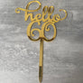 CAKE TOPPER - 60TH