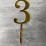 CAKE TOPPER - INDIVIDUAL NUMBERS