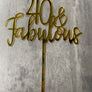 CAKE TOPPER - 40