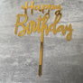 CAKE TOPPER - HAPPY BIRTHDAY