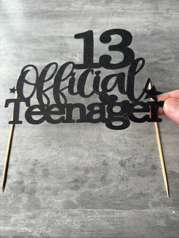 CAKE TOPPER - 13 OFFICIAL TEENAGER