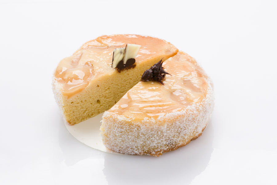 Pear and Almond Cake (GF) *lactose free apart from the chocolate decoration